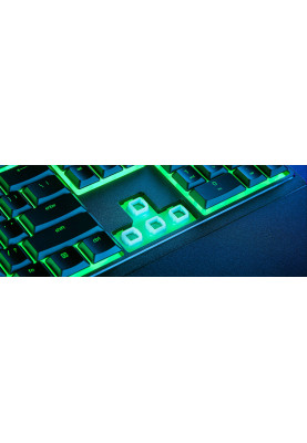 Razer Клавіатура мембранна Ornata V3 X 104key, USB-A, EN/UK, RGB, чорний