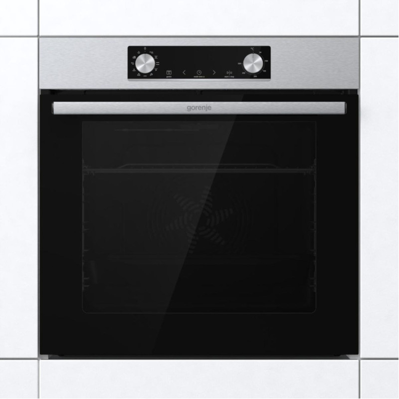 Gorenje Комплект духовка електрична BO6735E02X + поверхня газова G642ABX), 743551, нерж