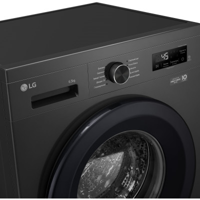 LG Пральна машина, фронтальна, 6.5 кг, A+++, антрацит
