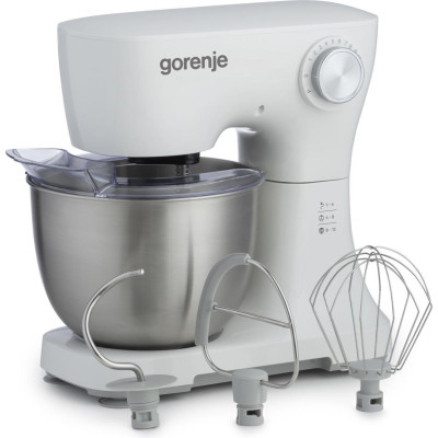 Gorenje Кухонна машина Gorenje 800Вт, чаша-метал, корпус-пластик, насадок-3, білий