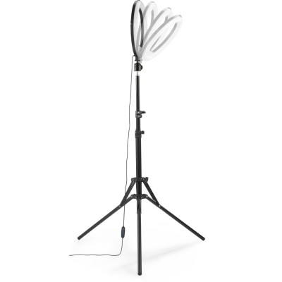HAMA Штатив зі світлодіодним кольцем SpotLight Steady 120 V2 BT Black