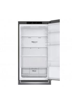 LG Холодильник з нижн. мороз., 186x60х68, холод.відд.-234л, мороз.відд.-107л, 2дв., А+, NF, інв., диспл внутр., зона св-ті, сірий темний
