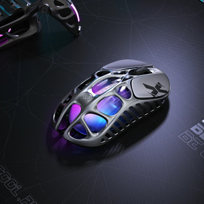 GravaStar Миша Mercury X, BT/WL/USB-A, RGB, сірий