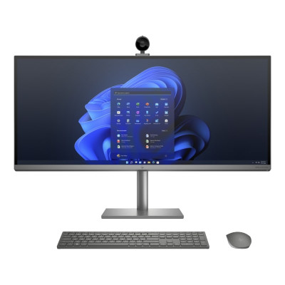 HP Комп'ютер персональний моноблок ENVY 34" WUHD IPS, Intel i7-12700, 32GB, F1TB, NVD3060-6, WiFi, кл+м, Win11, сріблястий