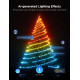 Govee Гірлянда Smart LED H80C4 Christmas String Lights 2, RGBWIC, 20м, прозорий кабель