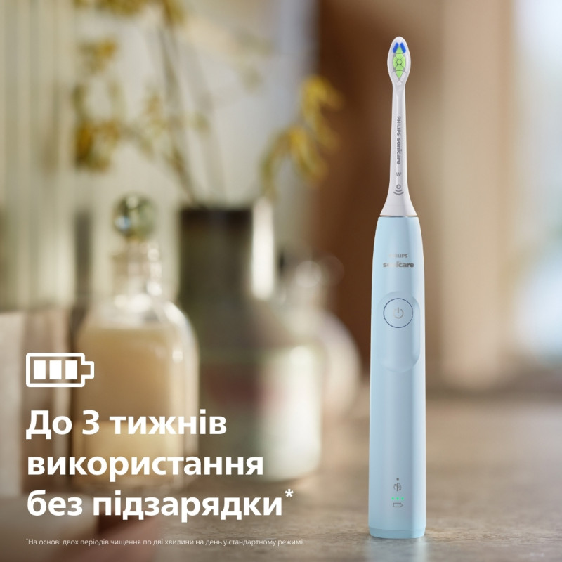 Philips Щітка зубна електр., Sonicare 5300 Series, 62т. колив/хв, насадок-1, блакитний