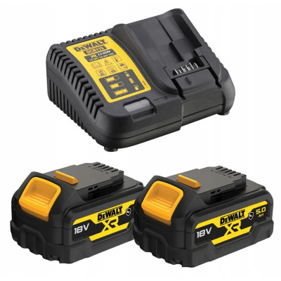 DeWALT Гайковерт ударний акумуляторний  XR Li-Ion 18В акб 2х5А·год 1898Нм 2300об/хв 2200уд/хв 1/2" гумовий чохол, ЗП 2.9кг