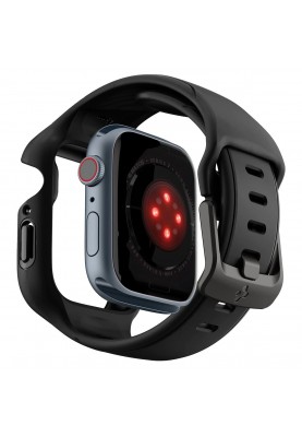 Spigen Чохол та ремінець 2в1 для Apple Watch 45mm Liquid Air Pro, Black