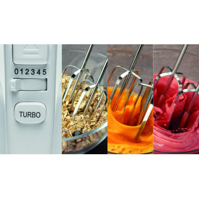Gorenje Міксер стаціонарний 500Вт, насадки-4, чаша-пластик, 3л, білий