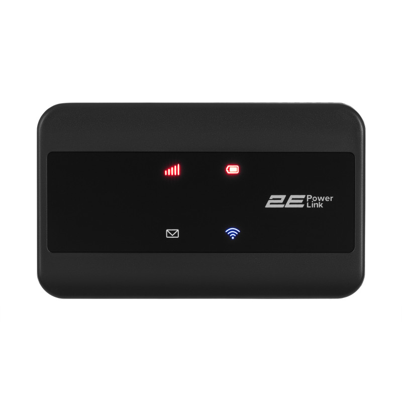 2E Мобільний маршрутизатор PowerLink (MiFi-2) LTE, Wi-Fi4, 1xType-C, 1xCRC9, 2100мА•год чорний