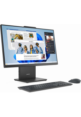 Lenovo Комп'ютер персональний моноблок Lenovo IdeaCentre AIO 24IRH9 23.8" FHD IPS AG, Intel i5-13420H, 8GB, F512GB, UMA, кл+м, без ОС, сірий