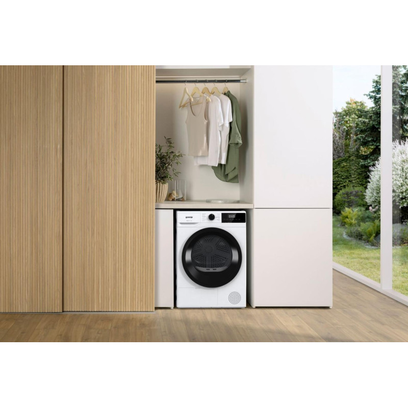 Gorenje Сушильна машина DHNE82/P конденсаційна, 8кг, А++, 60см, дисплей, білий
