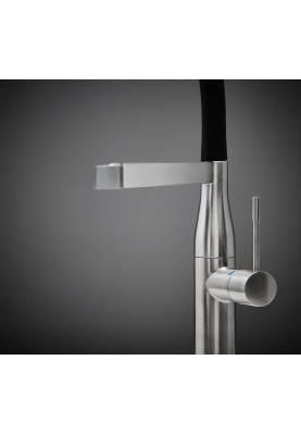 Grohe Змішувач для кухні Essence, довж.виливу - 240мм, поворотний/гнучкий, 1важіль, супер сталь