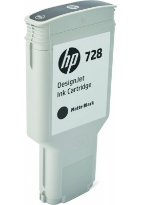 HP Картридж HP No.728 DesignJet T730/T830 Matte Black 300 ml