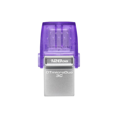 Kingston Накопичувач 128GB USB 3.2 Gen1 + Type-C DT microDuo 3C R200MB/s