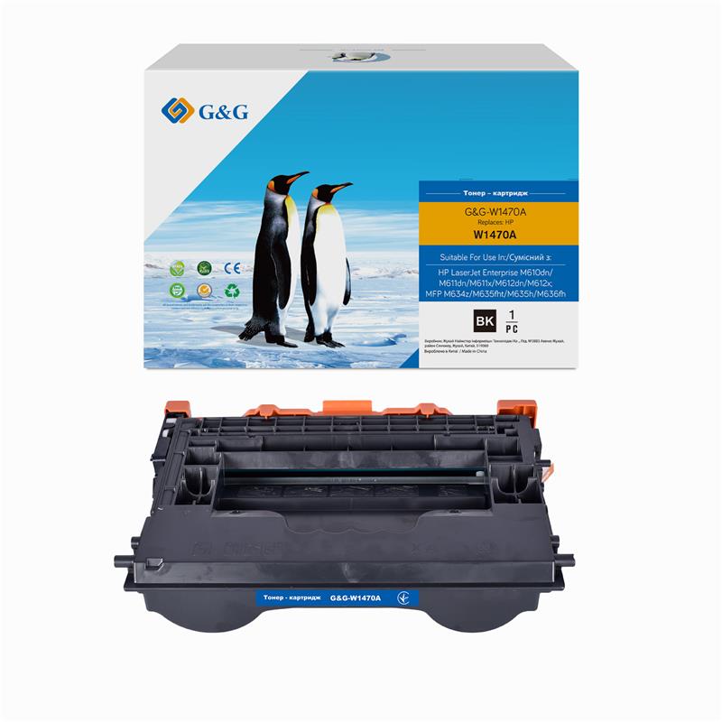 G&G Картридж до HP 147A LJ MFP M611/M612/M635/M636 Black (10 500стор)