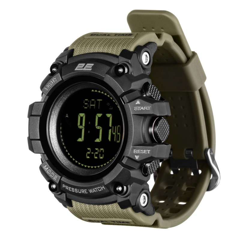 2E Tactical Тактичний годинник Armor GT Army Green з компасом та крокоміром
