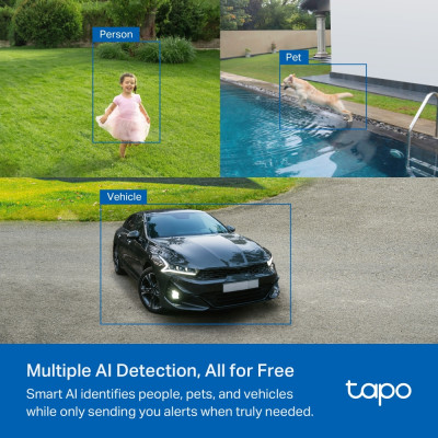TP-Link Комплект розумної бездротової камери TAPO C425 KIT 2K QHD та сонячної панелі