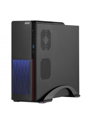 2E Корпус S613ARGB-400, з БЖ 2E 400W-SFX, 1xUSB3.0, 1хUSB Type-C, 1x80мм, Micro ATX/ Desktop, чорний