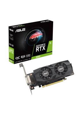 ASUS Відеокарта GeForce RTX 3050 6GB GDDR6 OC low profile RTX3050-O6G-LP-BRK