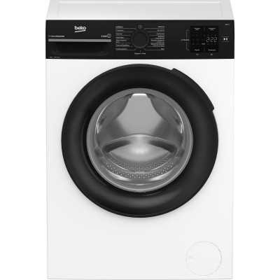 Beko Пральна машина Beko фронтальна, 6кг, 1200, B, 45см, дисплей, інвертор, пара, білий