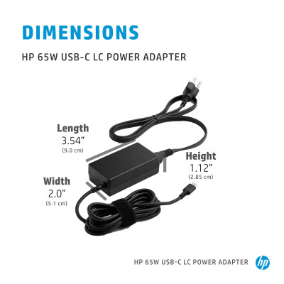HP Адаптер HP 65W USB-C LC Power Adapter HP Адаптер HP 65W USB-C LC Power Adapter