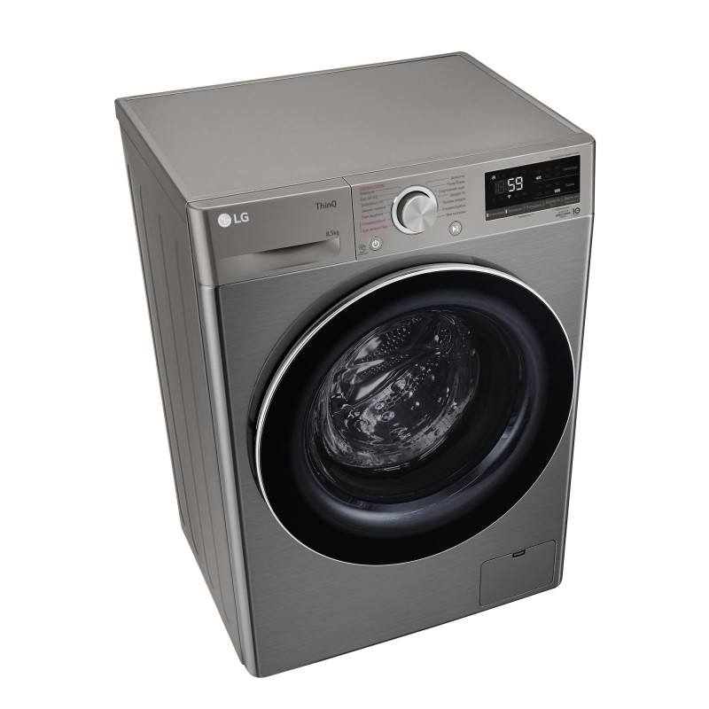 LG Пральна машина фронтальна, 8,5кг, 1200, A+++, 48см, дисплей, пара, інвертор, білий
