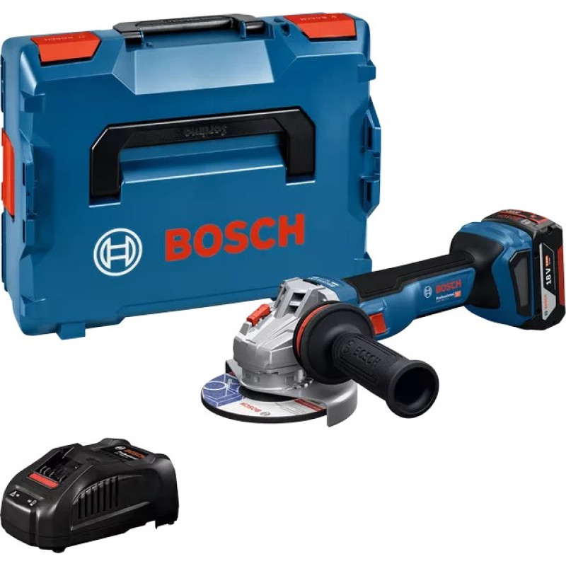 Bosch Шліфмашина кутова акумуляторна  GWS 18V-11S 125мм 18В 1x5А·год 0-9000об·хв 1.7кг кейс ЗП GAL1880CV