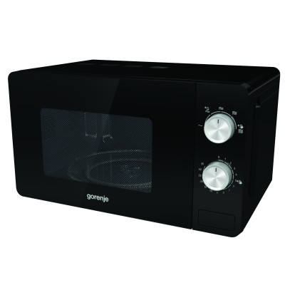 Gorenje Мікрохвільова піч, 20л, міх. кер., 800Вт, чорний