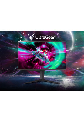 LG Монітор 27" 27GR93U-B 2xHDMI, DP, USB, Audio, IPS, 3840x2160, 144Hz, 1ms, DCI-P3 95%, G-SYNC, FreeSync, Pivot, HDR400