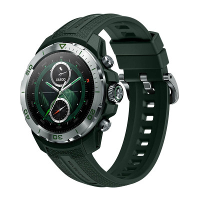 Mibro Смарт-годинник GS Explorer 48мм, 1.32", 466x466, AMOLED, BT 5.3, Dual-band GPS, 10 ATM, насичений зелений