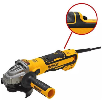 DeWALT Шліфмашина кутова DeWALT 125мм 1700Вт 2200-10500об/хв 2.41кг