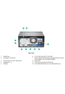 HPE Сервер MicroSvr Gen10+ E-2224 3.4 GHz/4 core/1P 16Gb-U2 s100i 4LFF NHP Svr