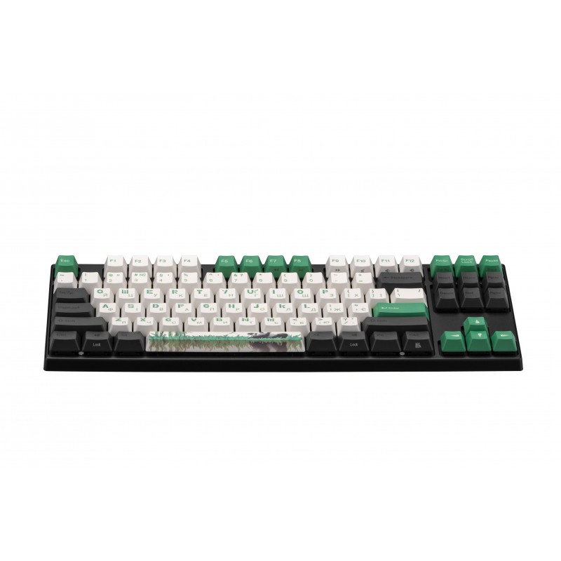 Varmilo Клавіатура механічна VEA87 Panda R2 87Key, Cherry Mx Blue, USB-A, EN/UKR, White Led, Зелений