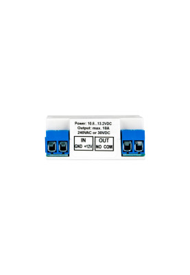U-Prox Розумне реле із сухим контактом для керування приладами Relay DC, 10.8–14.8 VDC, 10А, бездротове