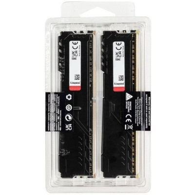 Kingston Пам'ять ПК DDR4 32GB KIT (16GBx2) 3200 FURY Beast Black