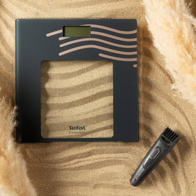 Tefal Ваги підлогові Dunes Collection, 150кг, AAAx2 немає у компл., скло, сірий