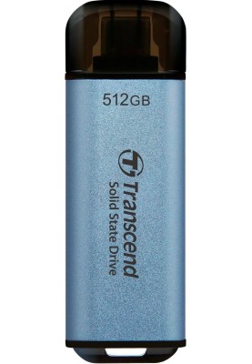 Transcend Портативний SSD 512GB USB 3.1 Gen 2 Type-C ESD300 Blue