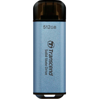 Transcend Портативний SSD 512GB USB 3.1 Gen 2 Type-C ESD300 Blue