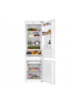 ARDESTO Холодильник вбуд. з нижн. мороз., 177x54.5x54, xолод.відд.-180л, мороз.відд.-68л, 2дв., А+, NF, білий