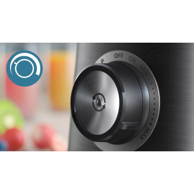 Philips Блендер стаціонарний Series 5000, 1200Вт, чаша-2000мл, скло, склянка в комплекті, чорний