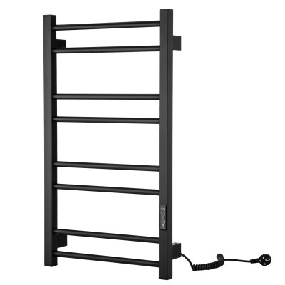 ARDESTO Рушникосушка електрична Square-TR K, 770x430х80мм, таймер-регулятор, сталь, чорний матовий