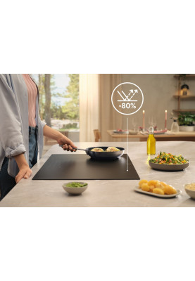 Electrolux Варильна поверхня індукційна, 80см, розширена зона, датчик кипіння, Hob2Hood, чорний матовий