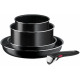 Tefal Набір посуду Ingenio Easy Cook & Clean, 5предметів, алюміній, нержавіюча сталь, бакеліт, чориній