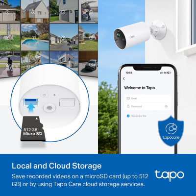 TP-Link IP-камера Tapo C410 3MP N300 microSD motion detection, зовнішня/внутрішня
