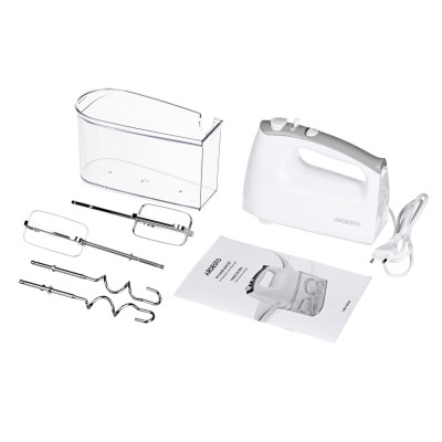 ARDESTO Міксер ручний 400Вт, насадки-4, турборежим, білий