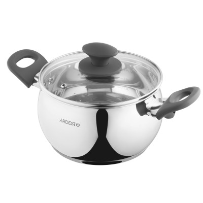 ARDESTO Каструля Gemini Cremona, скляна кришка, 3.0 л, нержавіюча сталь