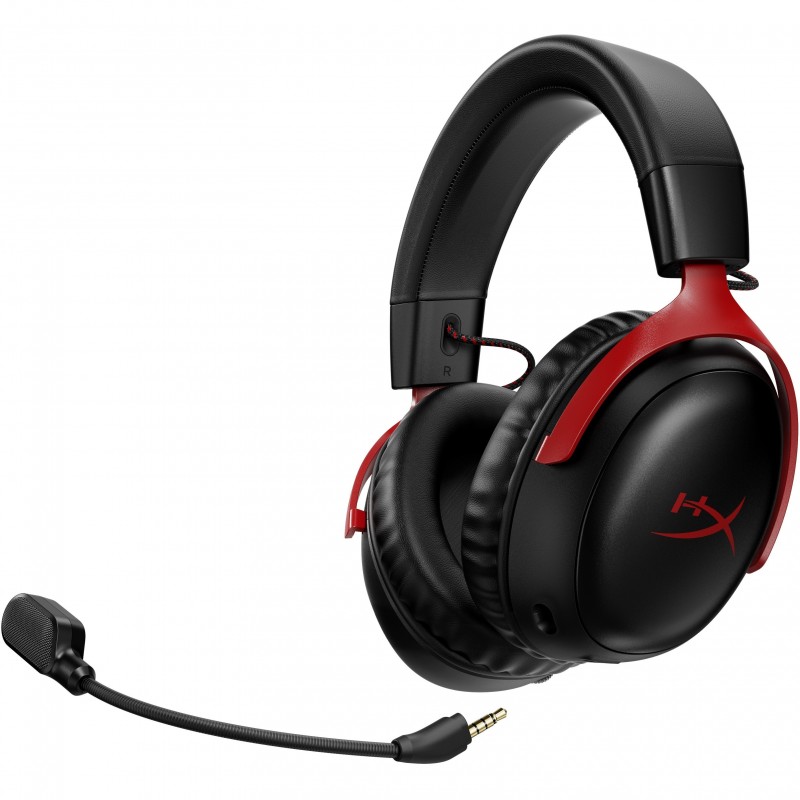 HyperX Гарнітура ігрова Cloud III, WL/USB-A/USB-C, чорно-червоний