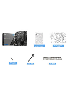 MSI Материнська плата PRO H610M-E s1700 H610 2xDDR5 M.2 HDMI D-Sub mATX