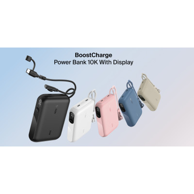 Belkin Акумулятор портативний літій-іонний Power Bank 10000мА·рік, 20Вт, з дисплеєм, чорний